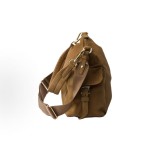 PRADA Explore enamel metal triangular logo zipper open shoulder bag for women, large size